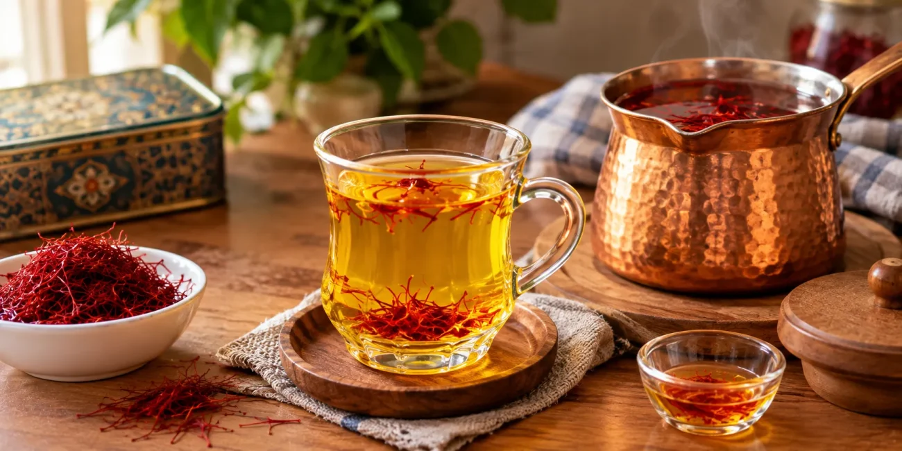 بهترین روش دم کردن زعفران